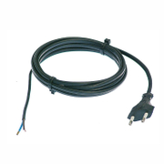 Кабел as - Schwabe захранващ за електроинструменти 2x0.75 кв.мм, 1.5 м, H03VVH2-F, черен - product - UNI6000005