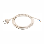 Кабел as - Schwabe захранващ за електроинструменти 2x0.75 кв.мм, 3 м, H03VVH2-F, бял - product - UNI6000006