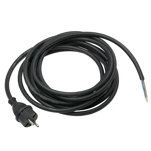 Кабел UNI-ELEKTRA захранващ за електроинструменти 2x1.00 мм2, 5 м, H07RN-F, черен
